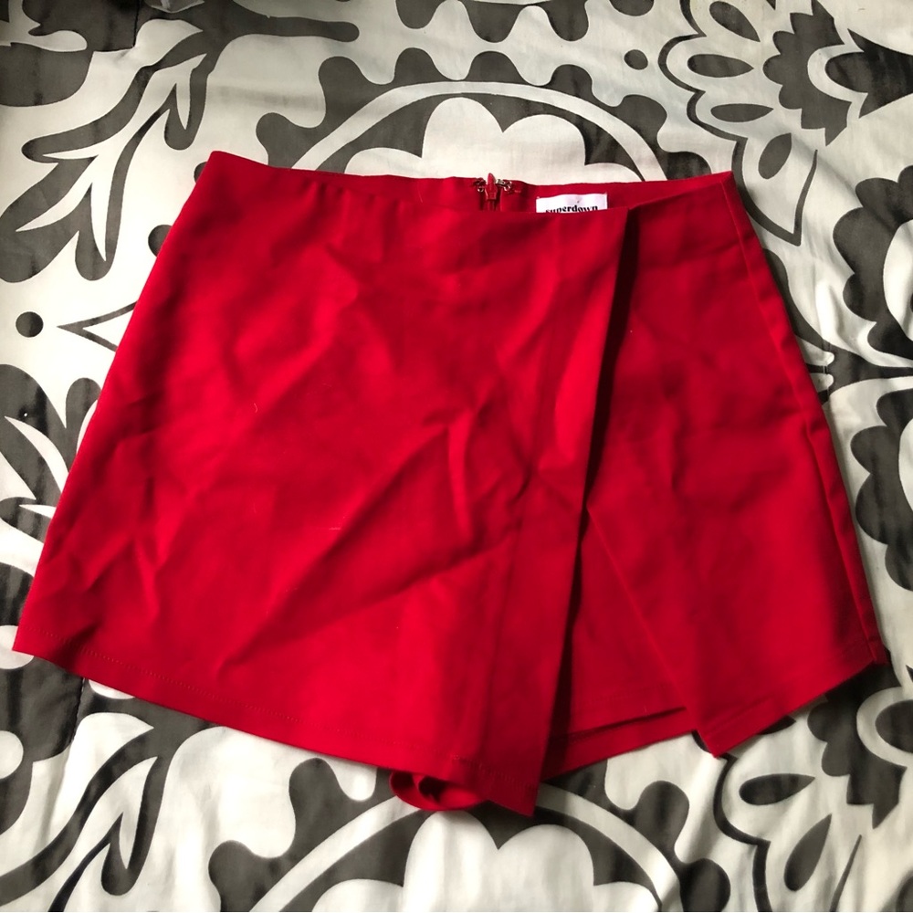 Red Superdown Skirt